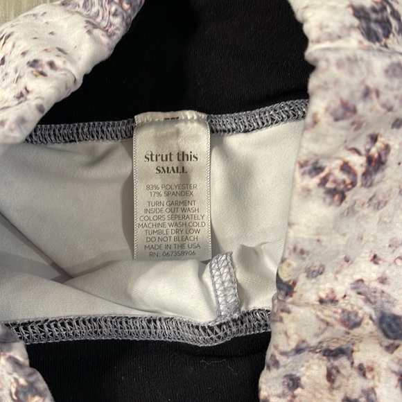 Strut This white and purple leggings, S - Picture 6 of 6